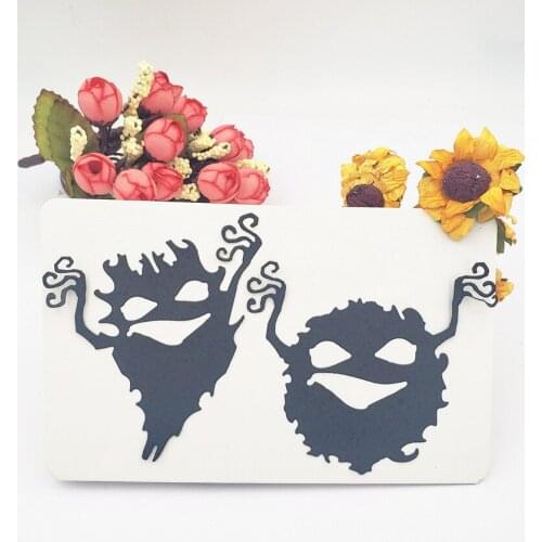 Cutting dies Two little ghosts metal crafts paper die-cutting /DIY embossing Easter and New Year Scrapbooking