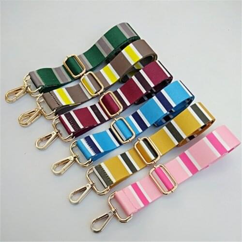 Bag strap accessories the new wide stripe strap can be adjusted with one shoulder, cross body and long back strap for womensbag