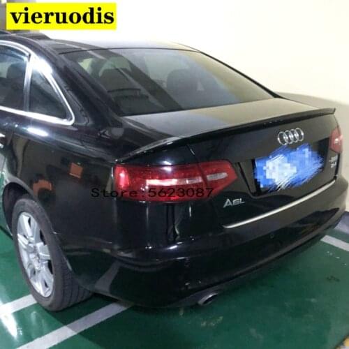 RS6 TYPE 3PCS TRUNK BOOT LIP SPOILER FOR AUDI A6 C6 2007-2011