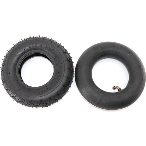 Motorcycle 2.50-4 Tire Inner Tube Out Tire for Electric Scooter Bike Metal Valve TR87 Scooter Wheelchair Wheel