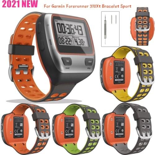 Silicone Wristbands Strap For Garmin Forerunner 310XT Watchband Running Swim Forerunner 310 XT Sports Smart Watch Band bracelets