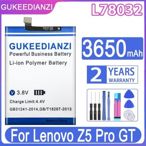 GUKEEDIANZI Replacement Battery L78032 3650mAh For Lenovo Z5 Pro GT