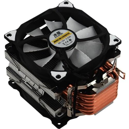 SNOWMAN M-T6 4PIN CPU Cooler Master 6 Heatpipe Double Fans 12cm Cooling Fan LGA775 1151 115X 1366 Support AMD