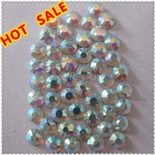 SS 20 Hot fix rhinestone crystal AB for summer clothes women 2014 by China post air mail free shipping