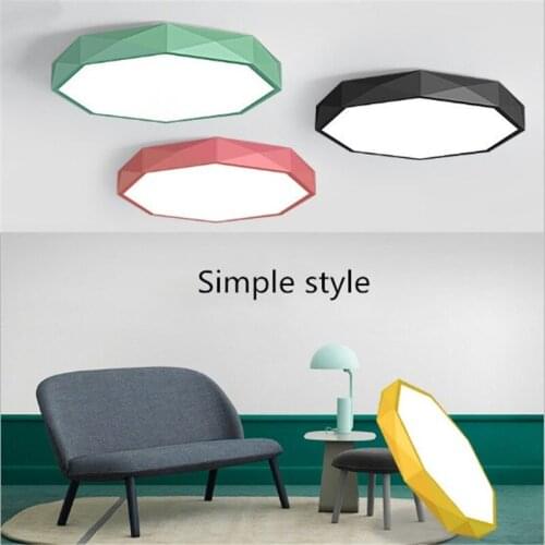 LED Nordic minimalist modern geometric bedroom lamp living room ceiling lamp warm romantic home lighting