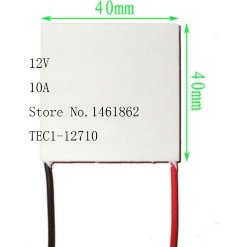 TEC1-12710 12V 10A 92W 40*40mm Thermoelectric Cooler Peltier Cells Module Cooling plate mechanism of semiconductor refrigeration
