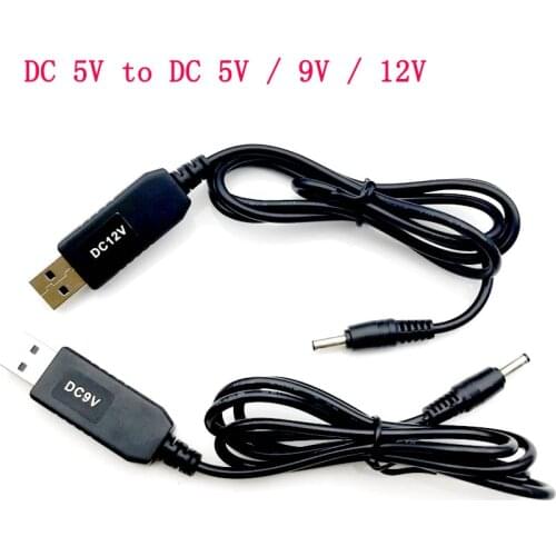 USB Boost Converter DC 5V to 9V 12V USB Step-up Converter Cable + 3.5x1.35mm Connecter For Power Supply/Charger/Power Converter