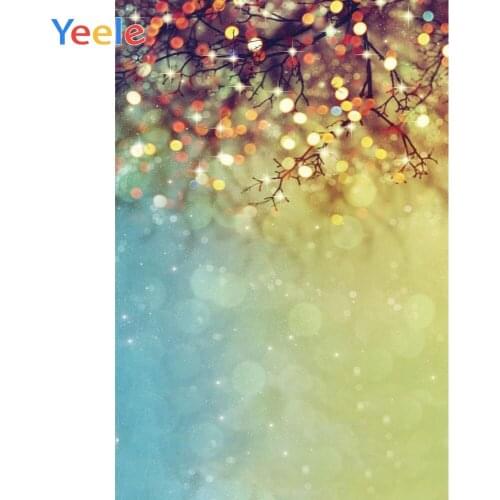 Yeele Christmas Winter Snow Branch Light Bokeh Glitter Background Vinyl Photography Backdrop For Photo Studio Photophone Shoot