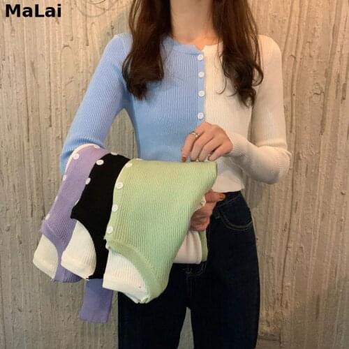 Lolita Woman Sweaters Womens Short Knitted Cardigan 2020 Fall/Winter Slim Top Femme Chandails Pull Hiver Kawaii