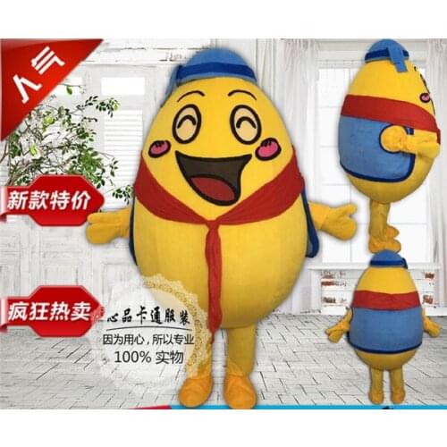Egg Mascot Costume Cute Character for Halloween Christmas Party Anime Shows Amine Fans Collection Fans Gift