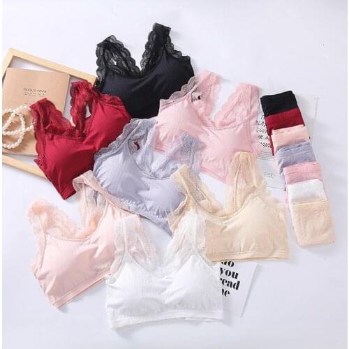 Women Sexy Lace Seamless Bra Panties Set Push Up Active Sports Bra Set Women Lingerie Brassie Set Fitness Top Underwear Femme