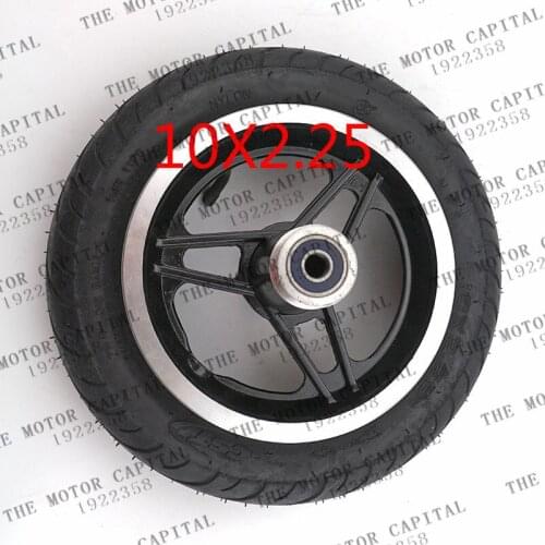 10 inch Electric Scooter Tire 10x2.25 inner tube with tyre and Rim hub for Scooter Wheel electric scooter mini bike
