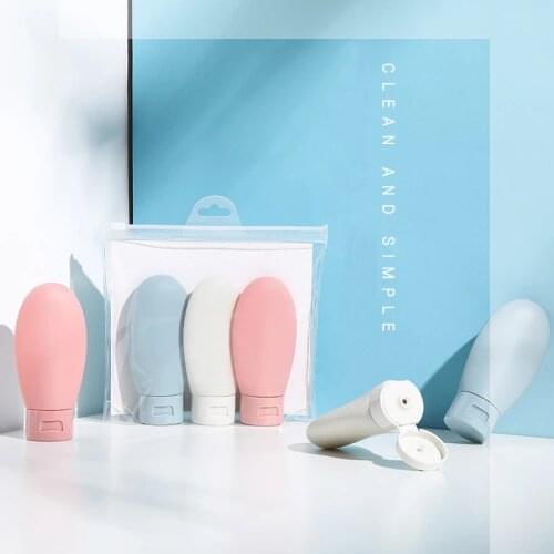 3pcs/Set Nordic Syle Travel Refillable Bottle Kit Portable Essence Shampoo Shower Gel Bottles Container Can Carry on the Plane