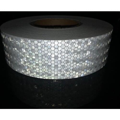 5cmx50m Reflective Bicycle Stickers Adhesive Tape For Bike Safety White Red Yellow Reflective Bike Stickers