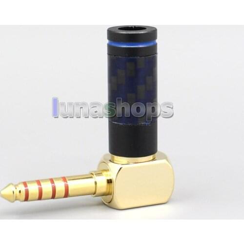LN006408 Carbon L Angle 4.4mm Balanced TRRS Carbon Plug adapter For Astell & Kern AK380 AK240 AK100i II AK70