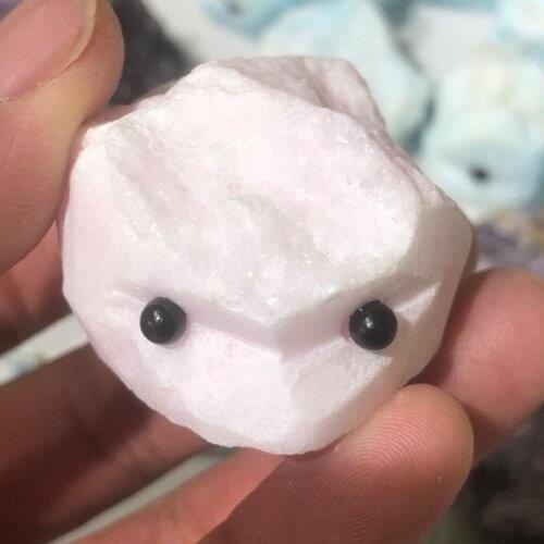 Large hedgehog carved by hand, natural quartz silty stone mineral specimen