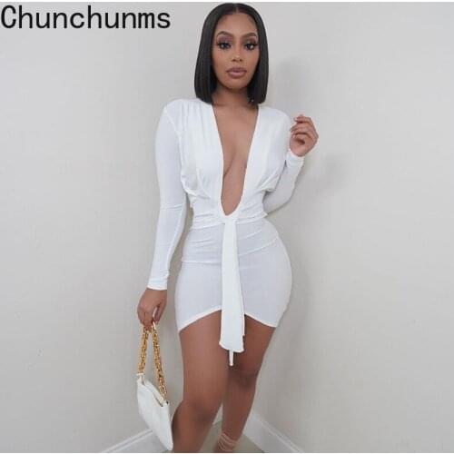 CHUNCHUNMS Long Sleeve Summer Dresses