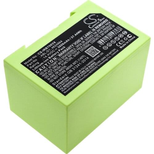 CS 2600mAh/37.44Wh battery for iRobot 7150,Roomba 5150,Roomba i7,Roomba i7+,i7158,Roomba i7558 4624864,ABL-D1