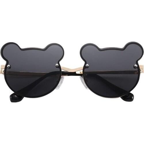 Kids Sunglasses Bear Head Shaped Sunglasses 100 percent UV Protection Shades for Girls Boys