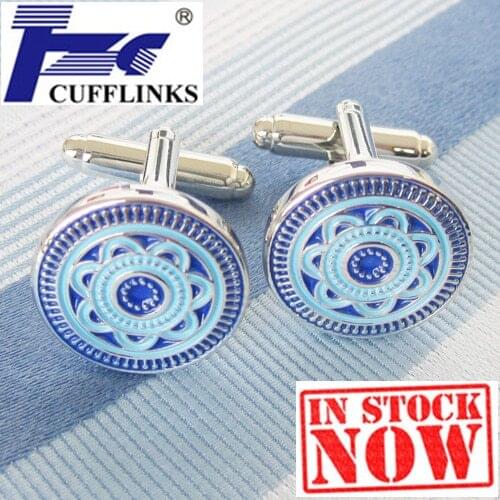 TZG10121 Enamel Epoxy Cufflink Cuff Link 2 Pairs Free Shipping