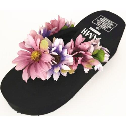 HAHAFLOWER New Fashion Clip Toe Flip Flops Women flat Wedge Sandals Summer Sandals Femme Casual Beach Slippers free shipping