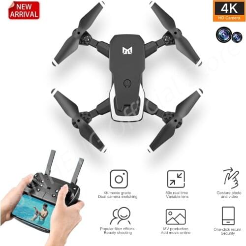 JINHENG RC Drone 4K HD Dual Camera 50X Times Zoom 20 Minutes Flight Time WIFI FPV Foldable Quadcopter Child Gift