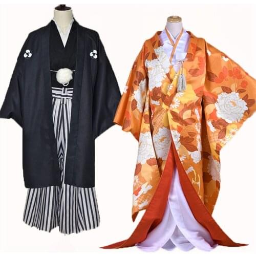 Anime Kamisama Kiss figure Nanami & Tomoe Japanese Wedding Kimono Dress Halloween cosplay costume