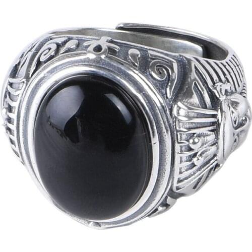 New S925 sterling silver jewelry triangle arrow mens silver pendant fashion mans Thai silver necklace