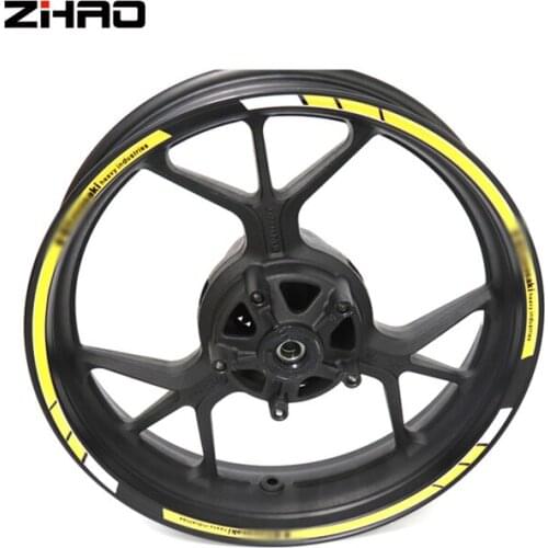 New high quality Fit Motorcycle Wheel Sticker stripe Reflective Rim For Kawasaki VN1500 VN1600 Zephyr1100 ZXR750 GPZ500S/EX500R