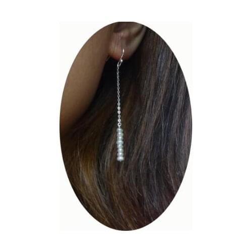 New Fine Pearl Jewelry Delicate Simple Natural Freshwater Pearl 5-6mm Baby Girl Earrings Handmade Classic Women Gift