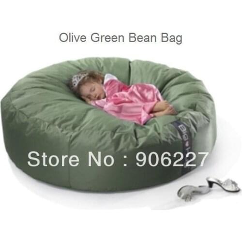 The original!! ISLAND design OLIVE GREEN bean bag chair, round cuddle cushion beanbag lazy seat - free shipping