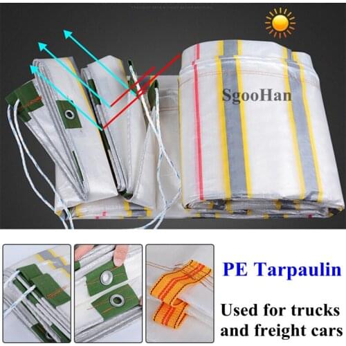 PE Truck Canopys Freight Car Rainproof Cloth Tarpaulin Container Outdoor Awning Cargo Ship Shading Sail Waterproof Cloth Shed