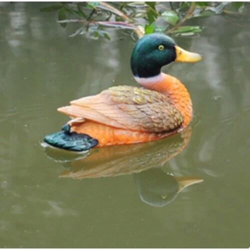Garden Resin Ornaments Courtyard Decoration Simulation Floating Water Duck Garden Pond Pond Landscape Fish Tank Landscaping