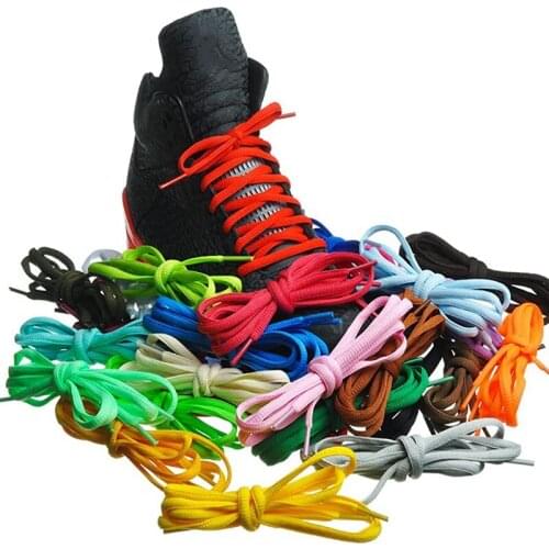 1 Pair Semicircle Shoelaces Classic Sneakers Shoe laces for Running Athletic Laces Shoes Strings 33Color Without fading Shoelace