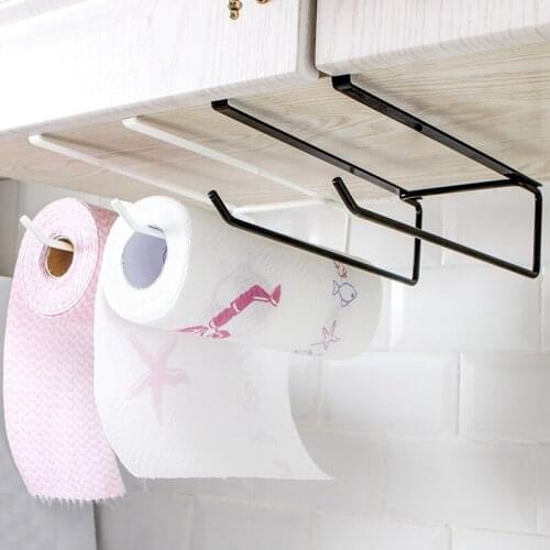 Dropship Kitchen Toilet Paper Holder Tissue Holder Hanging Bathroom Toilet Paper Holder Roll Paper Holder Towel Rack Stand