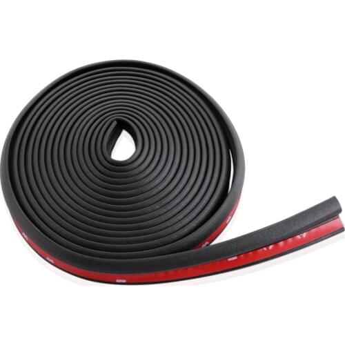 4M Z-Type Car Body Door Rubber Seal Hollow Strip Pad Weatherstrip Sealing Black