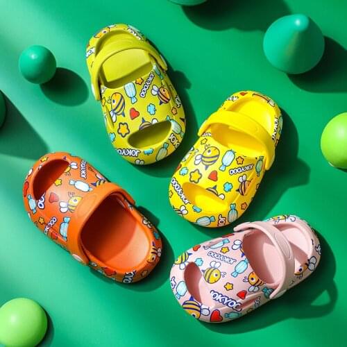 Kids Slippers New Summer Boys Girls Slippers Non-slip 1-5Years Children Beach Shoes Baby Home Sandals Kids Flip Flops