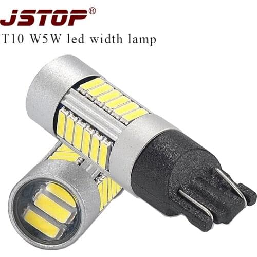 JSTOP Koleos SUV U6 5 Sedan LED width lamp w5w T10 canbus 12V Signal Light high quality 4014SMD 194 T10 led car External bulbs
