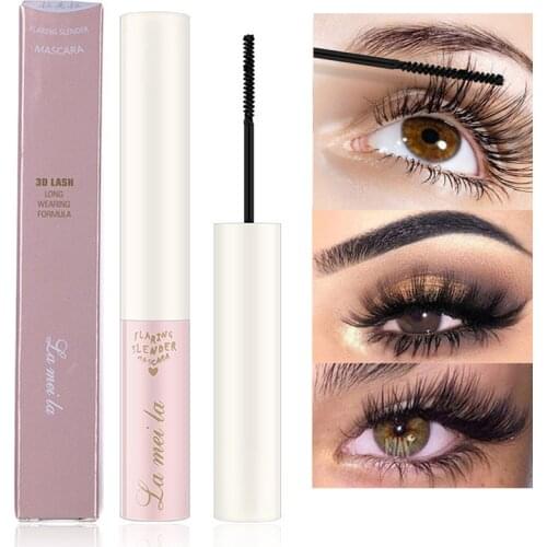 Waterproof 4D Fine Brush Mascara Black Eyelash Extension Thick Lengthening Natural Curler Long Lasting Quick Dry Makeup Tools