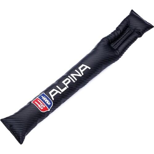 Embroidery for ALPINA emblem Carbon fiber style Car Seat crevice soft filling for bmw e30 e46 e90 e60 e39 e36 f30 accessories