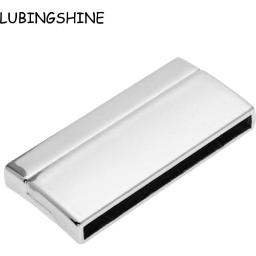 2017 5pcs/lot Fashion Jewelry Clasps Strong Magnetic Clasp Rectangle for Flat Leather Cord Bracelet Jewelry DIY Accessory