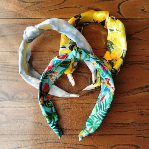 New designer lady hair hoop knot hair accessories for girl beautiful comfortable hair bands elastic modern head bands for women