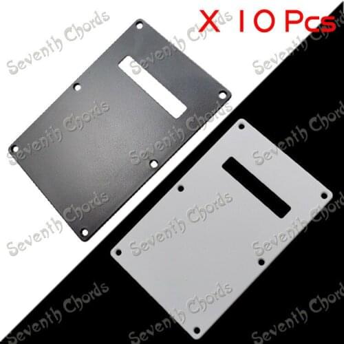 10 Pcs Guitar Cavity Cover Spring Cover Back Plate Wiring Cover for Electric Guitar (White & Black 2 Color Can Choose) (HGB-YZK)