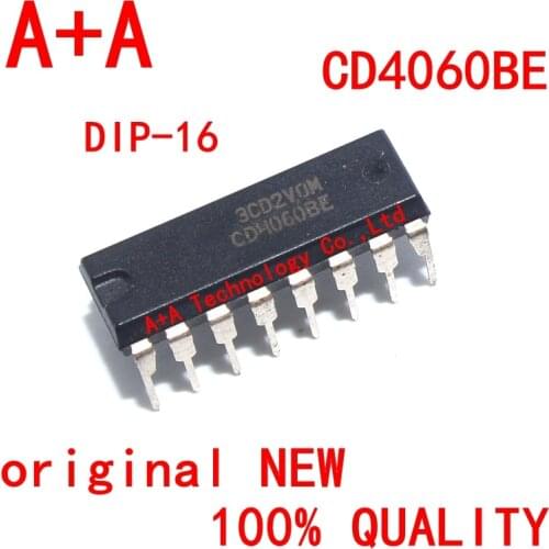 10pcs/lot CD4060BE CD4060 4060BE DIP-16 In Stock
