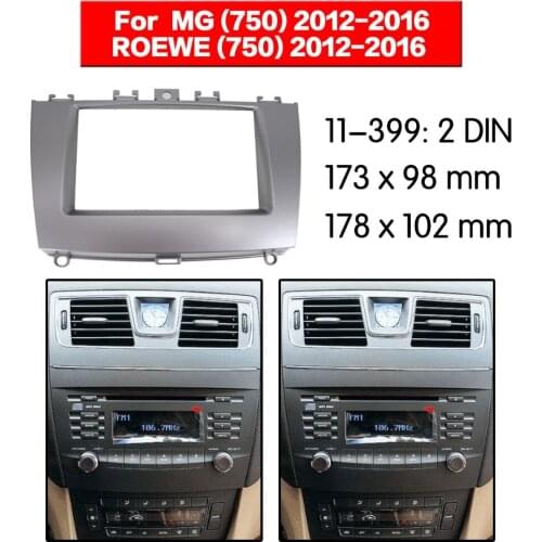 2 din Radio Fascia for ROEWE (750) 2012+ Stereo Fascia Dash CD Trim Installation Kit 11-399