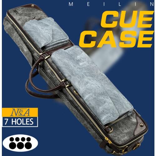 2020 New Arrival Bag 4 Shafts 3 Butts Pool Cue Case Portable Carrying Durable Case 7 Holes Pool Stick Case Billiard Accessories