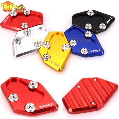 CK CATTLE KING Aluminum Motorcycle Side Stand Plate Kickstand Extension Pad Enlarger For Yamaha TMAX 530 2012-2014 2015 2016
