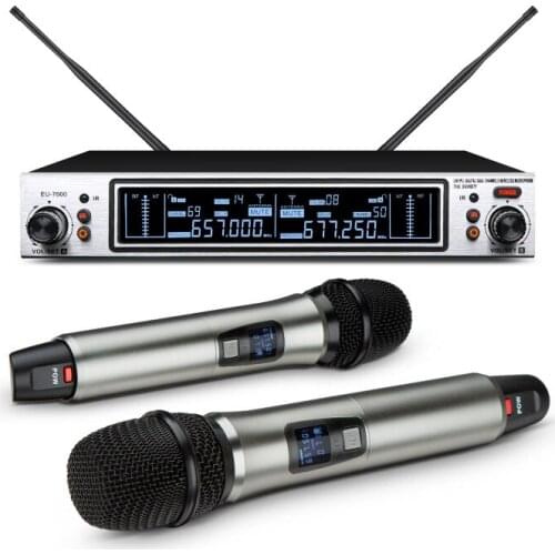 Wireless Karaoke Microphone Dynamic UHF Home Studio Recording For Computer Audio Professional DJ Speaker Conference 7000