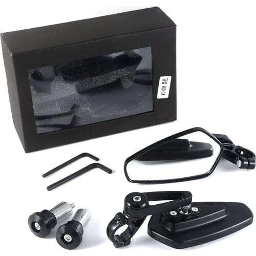 7/8" 22mm CNC Motorcycle Rearview Mirror Handle Bar End Side Mirrors Universal For Motorbike Bike Z1000 R1 z1000 z900 r6 Mirrors