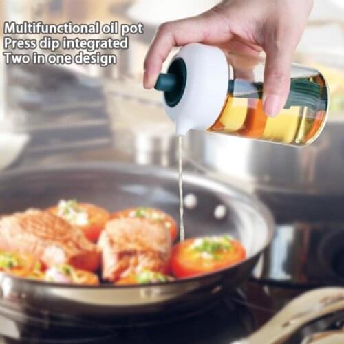 Stainless Steel Olive Oil Sprayer Bottle Pump Oil Pot Leak-proof Grill BBQ Cookware Tools Press Spray Glass Kitchen Oil Bottle